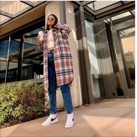 Zara long plaid overshirt - Picture 7 of 16